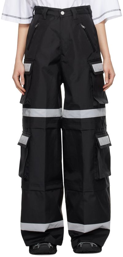 VETEMENTS VETEMENTS Black Reflective Cargo Pants