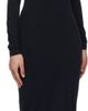 VETEMENTS VETEMENTS Black Ribbed Maxi Dress - 2