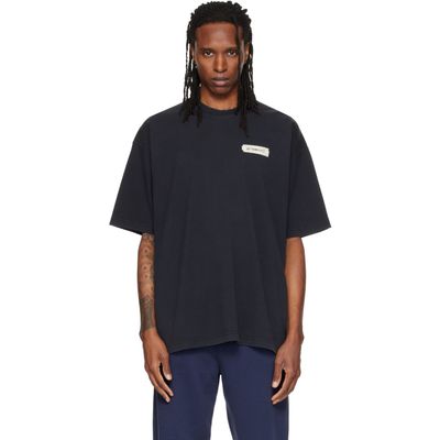 VETEMENTS VETEMENTS Black Scribbled Logo Oversized T-shirt