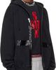 VETEMENTS VETEMENTS Black Taped Zip-Up Hoodie - 2