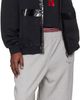 VETEMENTS VETEMENTS Black Taped Zip-Up Hoodie - 4