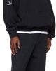 VETEMENTS VETEMENTS Black Triple Biker Cross Logo Hoodie - 4