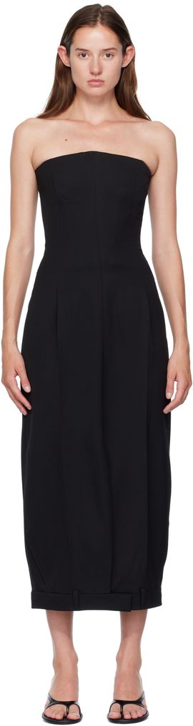 VETEMENTS VETEMENTS Black Upside-Down Tailored Pantadress Maxi Dress