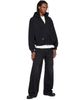 VETEMENTS VETEMENTS Black Upside-Down Zip Up Hoodie - 4