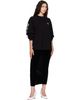 VETEMENTS VETEMENTS Black Velour Front Midi Skirt Leggings - 4