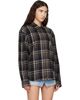 VETEMENTS VETEMENTS Black Zip-Up Biker Cross Logo Shirt - 2