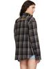 VETEMENTS VETEMENTS Black Zip-Up Biker Cross Logo Shirt - 3