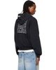 VETEMENTS VETEMENTS Black Zip Up 'Hoodie Definition' Hoodie - 3