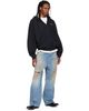 VETEMENTS VETEMENTS Black Zip Up 'Hoodie Definition' Hoodie - 4