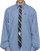 VETEMENTS VETEMENTS Blue & Navy Tie Classic Shirt - 1