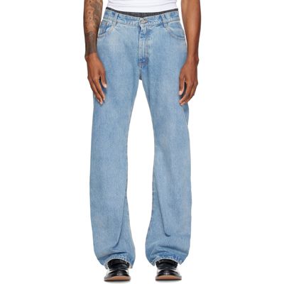 VETEMENTS VETEMENTS Blue & Transparent Back O-Leg Jeans