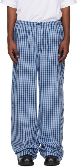 VETEMENTS VETEMENTS Blue Check Pyjama Pants