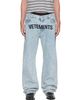 VETEMENTS VETEMENTS Blue Embroidered Logo Jeans - 1