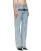 VETEMENTS VETEMENTS Blue Embroidered Logo O-Leg Jeans - 2