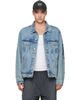 VETEMENTS VETEMENTS Blue Graffiti Denim Jacket - 1