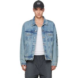 VETEMENTS VETEMENTS Blue Graffiti Denim Jacket