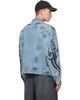 VETEMENTS VETEMENTS Blue Graffiti Denim Jacket - 3
