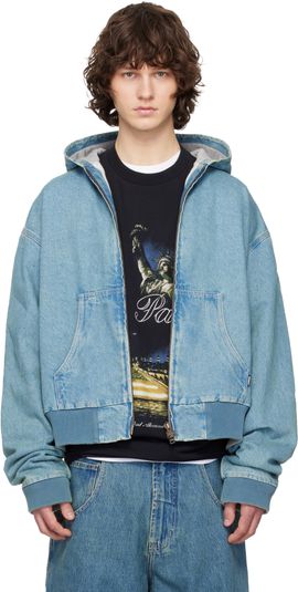 VETEMENTS VETEMENTS Blue Hooded Workwear Denim Jacket