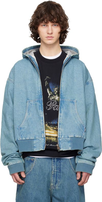 VETEMENTS VETEMENTS Blue Hooded Workwear Denim Jacket