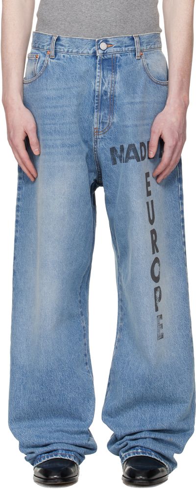 VETEMENTS VETEMENTS Blue 'Made In Europe' Jeans