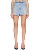 VETEMENTS VETEMENTS Blue Reworked Denim Miniskirt - 1