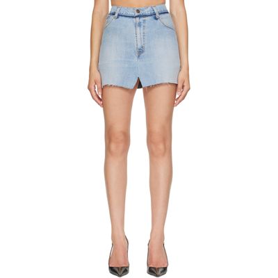 VETEMENTS VETEMENTS Blue Reworked Denim Miniskirt