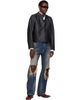 VETEMENTS VETEMENTS Blue Ripped O-Leg Jeans - 4