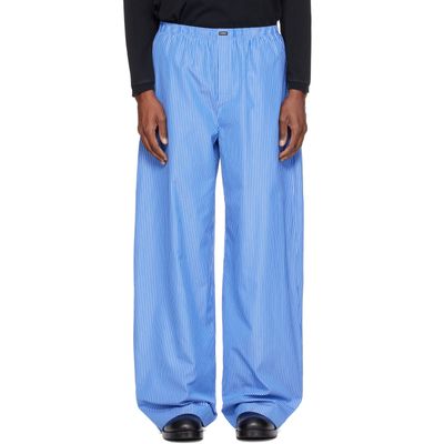 VETEMENTS VETEMENTS Blue Stripe Pyjama Pants