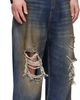 VETEMENTS VETEMENTS Blue Trashed Jeans - 2