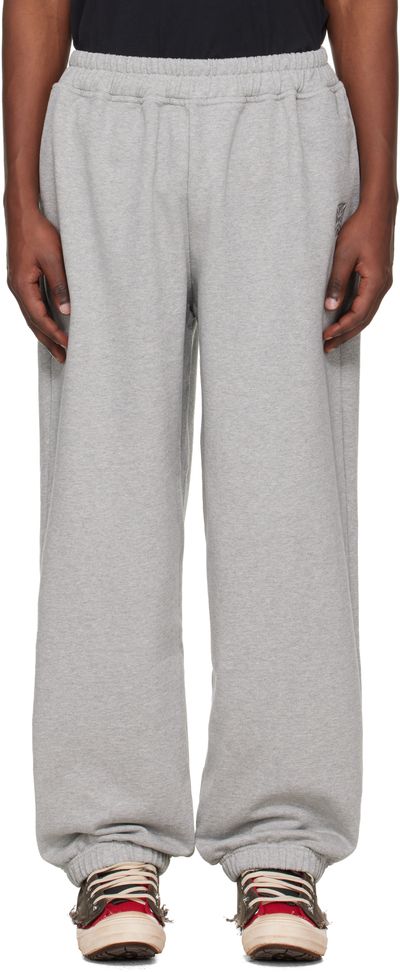 VETEMENTS VETEMENTS Gray Biker Cross Logo Sweatpants