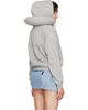 VETEMENTS VETEMENTS Gray Neck Pillow Fitted Zip Up Hoodie - 3