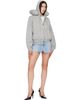 VETEMENTS VETEMENTS Gray Neck Pillow Fitted Zip Up Hoodie - 5