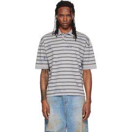 VETEMENTS VETEMENTS Gray Scribbled Polo