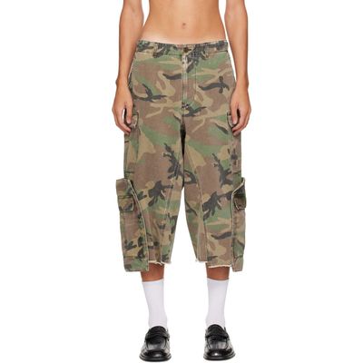 VETEMENTS VETEMENTS Khaki 3/4 Merged Cargo Pants