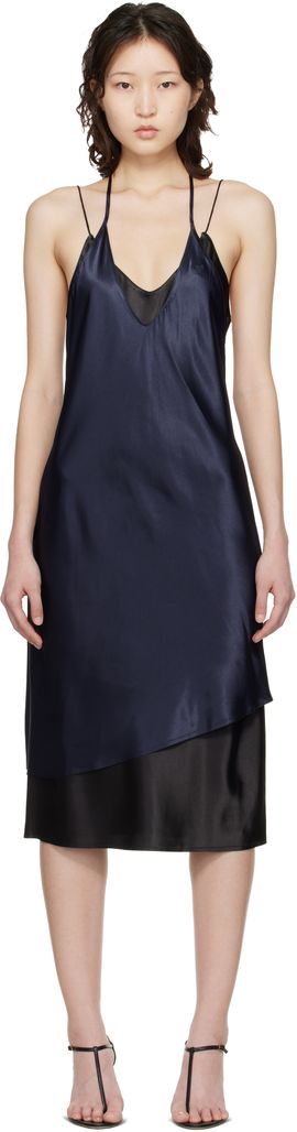 VETEMENTS VETEMENTS Navy & Black Layered Minidress