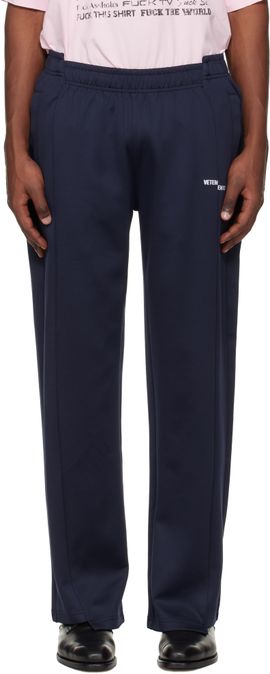 VETEMENTS VETEMENTS Navy Cut-Up Athletic Sweatpants