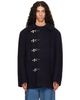 VETEMENTS VETEMENTS Navy Fireman Hooks Caban Jacket - 1