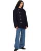 VETEMENTS VETEMENTS Navy Fireman Hooks Caban Jacket - 4