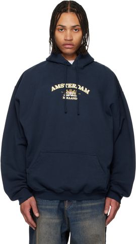 VETEMENTS VETEMENTS Navy Holland Tourist Hoodie