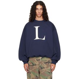 VETEMENTS VETEMENTS Navy 'L-esbian' Oversized Sweatshirt