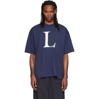 VETEMENTS VETEMENTS Navy Oversized 'L-esbian' T-shirt
