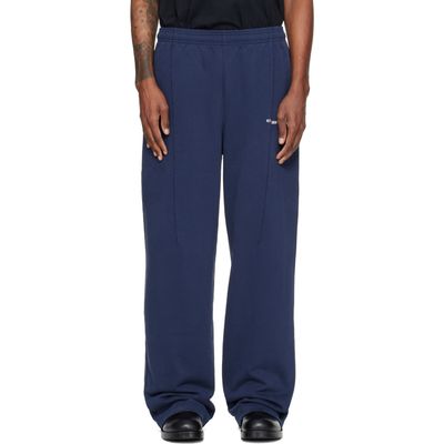 VETEMENTS VETEMENTS Navy Pinched Cut-Up Sweatpants