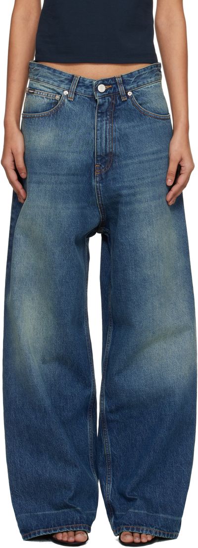 VETEMENTS VETEMENTS Navy Washed Baggy Jeans
