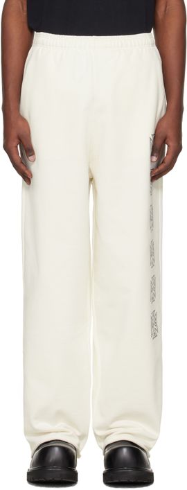 VETEMENTS VETEMENTS Off-White Biker Cross Stripe Sweatpants