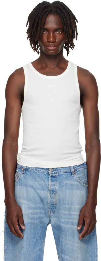VETEMENTS VETEMENTS Off-White Oval Logo Tank Top