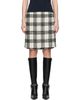 VETEMENTS VETEMENTS Off-White Tweed Decollage Midi Skirt - 1