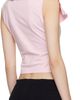 VETEMENTS VETEMENTS Pink Biker Cross Logo Front Sleeve T-shirt - 3