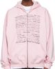 VETEMENTS VETEMENTS Pink Fuck Everything Zip-Up Hoodie - 1