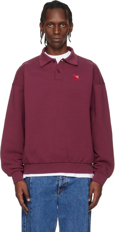 VETEMENTS VETEMENTS Red Distressed Logo Polo