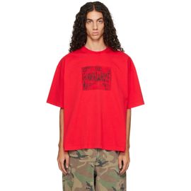 VETEMENTS VETEMENTS Red 'Explicit Language' Boxy T-shirt